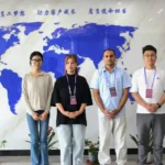 Our Team Take Group Photos With Overseas Customers During Factory Inspection Visit